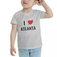 thumbnail image 3 of I Love Atlanta Funny Toddler T-Shirts for Boys Girls (Gray, 5/6T), 3 of 5