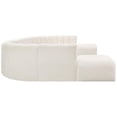 thumbnail image 4 of Bowery Hill Contemporary Cream Boucle Fabric Modular Sectional, 4 of 10