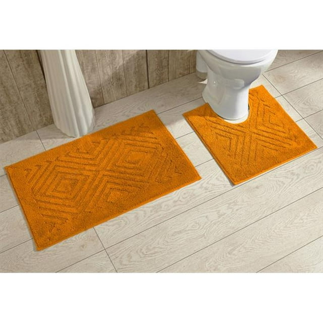 Better Trends 2PC2030OR Tapis de Bain Trier - Orange - 20 x 30 Po. 2 Pcs