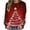 Christmas Sweatshirts-A63 Multicolor, variant on Xdegoge Christmas Sweatshirt for Women Long Sleeve Snowflake Printed Pullover Tops Crewneck Drop Shoulder Funny Shirts 2025 Winter Festiva Casual T-Shirts Family Party Fashion Blouse