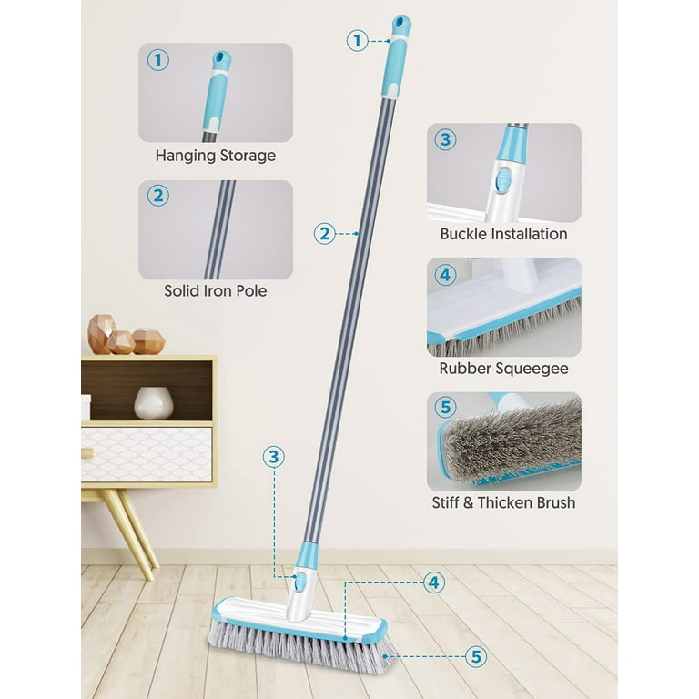 Bathroom Wall Brush Multi-Functional Long Handle Removable Brush Household  Floor Bathtub Brushes Tile Sponge Cleaning Brush - AliExpress