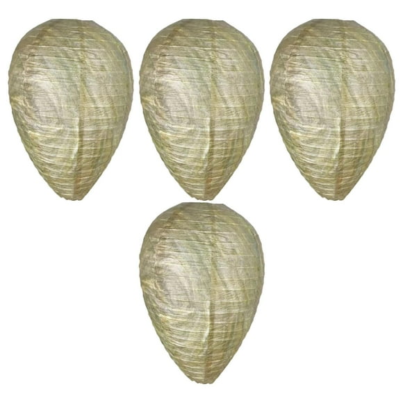 DOLITY 4 Pieces Bee Nest Decoy Premium Mini Size for Yellow Jackets Hornets Garden light green