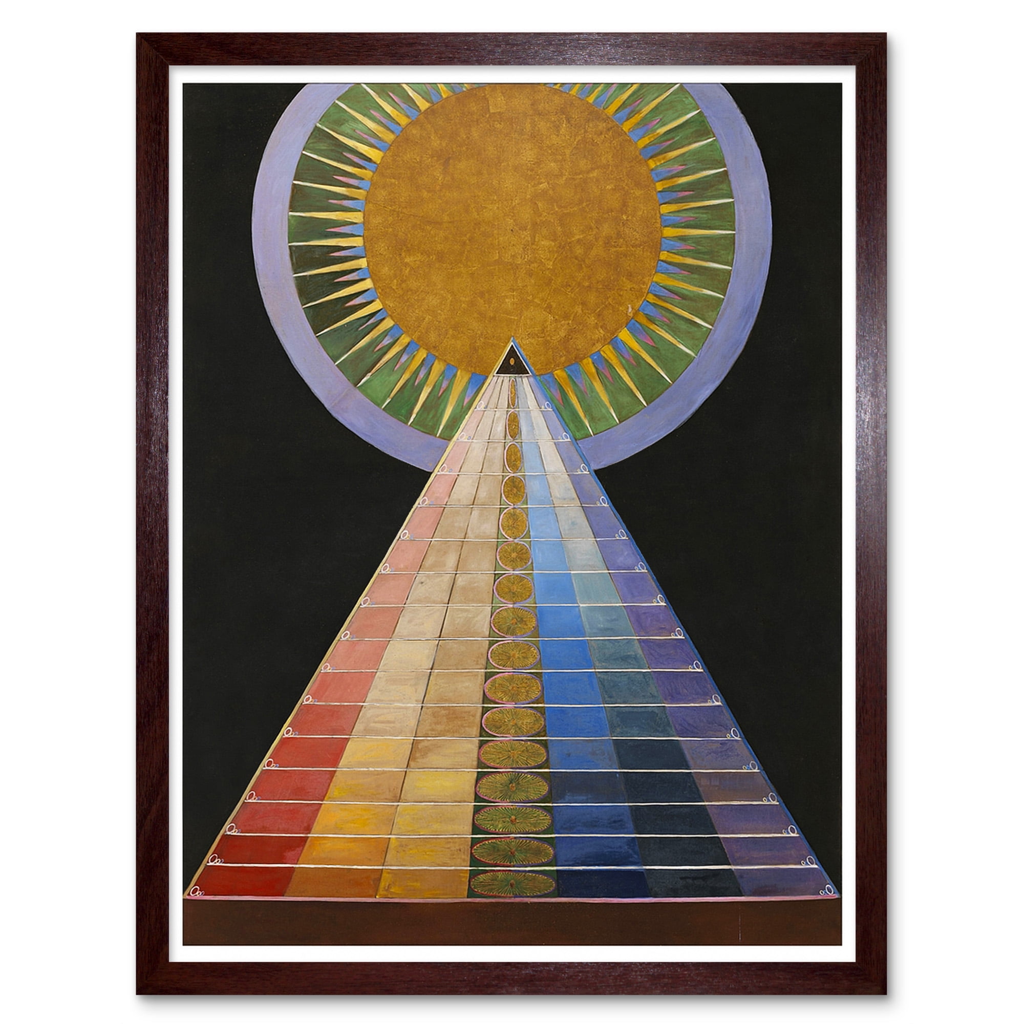 Hilma Af Klint 1907 Altarpiece No 1 Group X Abstract Art Rainblow Block ...