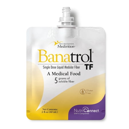 Medtrition NutriConnect™ Banatrol® TF Liquid Fiber for Tube Feeding – ENFit® Compatible – Diarrhea Management with Soluble Fiber & Prebiotics – Supports Gut Health – Pack of 60