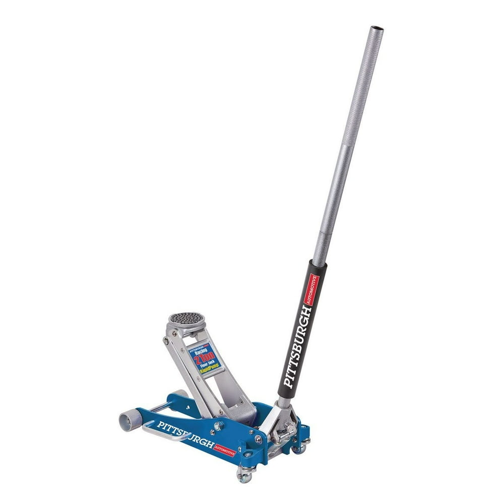 Pittsburgh Floor Jack 2 Ton Aluminum Racing Rapid 4 Pump Dual Universal