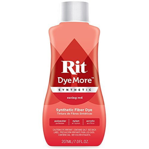 Dye Rit Dye More Synthetic Racing Red, 200 ml, para decoración del hogar