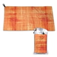 thumbnail image 1 of YFYANG Serviette de Voyage Portable en Microfibre pour Adulte, Serviette Texturée Orange Aquarelle à Séchage Rapide avec Boucle de Randonnée et Pochette en PVC, 16 Pouces x 31.5 Pouces, 1 of 6