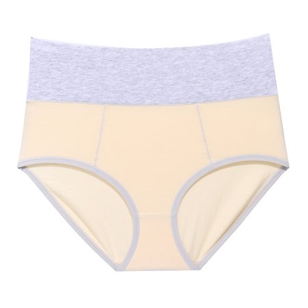 

Qingsaizhen Briefs Soft Briefs Plus Size Lift Butt Contrast Color Panties for Daily Life