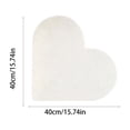 thumbnail image 2 of Heart-Shaped Felt Bulletin Board Decorative Pin Board Wall Organizer for Photos, in White, 15.75 x 15.75 inch, 2 of 5