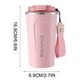 thumbnail image 3 of HLONK Stainless Steel Vacuum Insulated - Coffee Travel Mug Spill Proof with Lid - Coffee Cups for Keep Hot/Ice Coffee Tea and Beer, 3 of 4