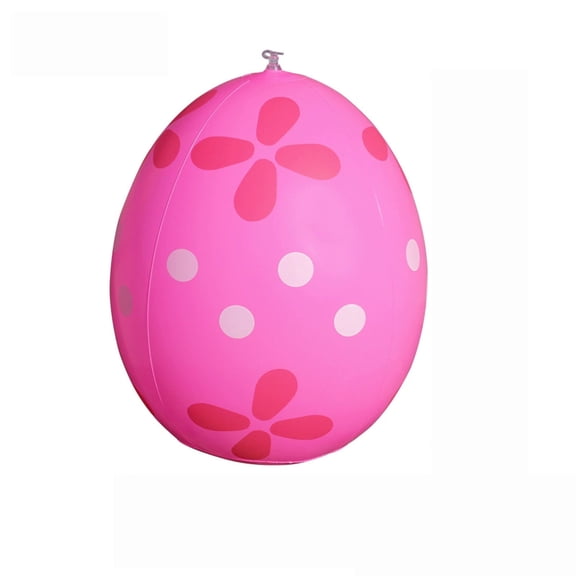 Inflatable Easter Egg Decoration 14" Large Outdoor Blow Up PVC Easter Eggs Ornament for Spring Party Garden Lawn Birthday Decor