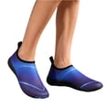 thumbnail image 2 of HTHLVMD Quick Dry Aqua Socks, Non-Slip Beach Shoes, Water Shoes for Women Men Quick-Dry Aqua Socks Swim Beach Barefoot Yoga Exercise Wear Sport Accessories Pool Camping Must Haves, Royal Blue 7.5, 2 of 4