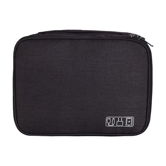 Gifts for Men,Portable Phone Charger Travel Organizer Electronic Accessories Case Portable Tech Travel Gifts for Men Three Layer Cable Storage Bag for Cord Charger Flash Drive Phone