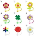 thumbnail image 2 of Drinking Cartoon Straw Tips Cover Kitchen Tool Cup Accessory Tips Cover Drinking Dust Cap Splash Proof Plugs Straw Plug 4, 2 of 7
