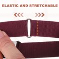 thumbnail image 4 of Elástico para mangas, 6pcs brazaletes ajustables para camisas, correa elástica antideslizante para deportes, accesorios de disfraz para hombres y mujeres, Negro, Rojo, Blanco, 4 of 7