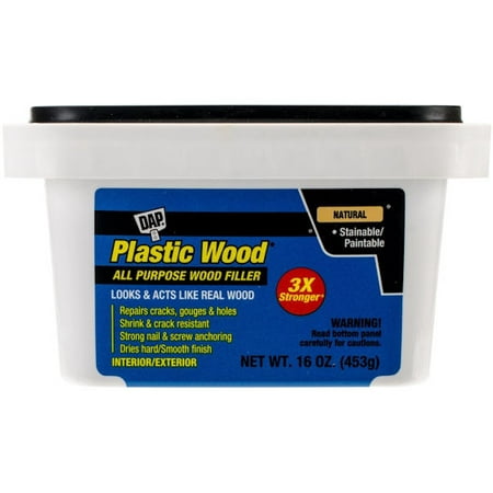 DAP 00529  8 Pack 16 oz. Plastic Wood Latex Wood Filler in