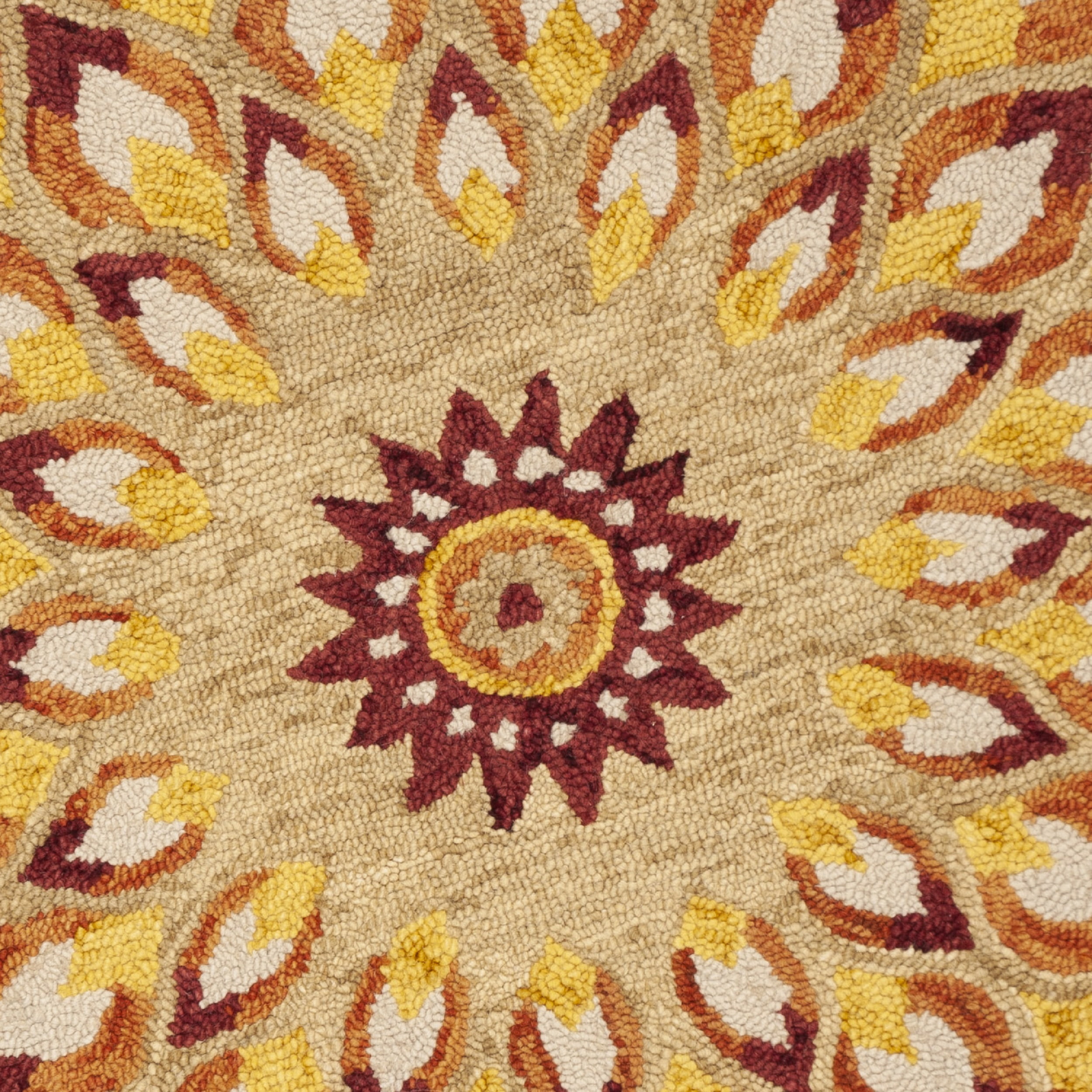 SAFAVIEH Novelty NOV603P Handmade Rust / Gold Rug