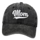 thumbnail image 4 of Sombrero de béisbol para mamá, regalo para el día de la madre, sombrero para el sol, gorra de Hip Hop para viajes al parque, mochilero Negro, 4 of 8