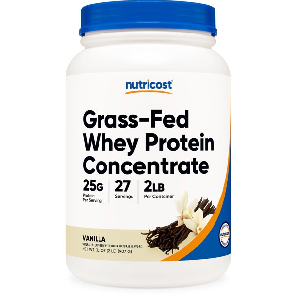 Nutricost GrassFed Whey Protein Concentrate Powder (Vanilla) 2LBS