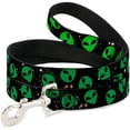 thumbnail image 1 of ATTOE Aliens Head Scattered Galaxy2 Green Black 6 Feet Long 0.5 Inch Wide, 1 of 4