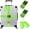 Bright Green, variant on 2-Sets Luggage Straps TSA Approved, Travel for Suitcase Tags Set, Adjustable Belt [Purple]