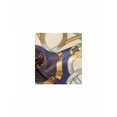 thumbnail image 4 of INSPIRE CHIC Women's 100% Silk Square Scarf Vintage Floral Print Neck & Head Scarf Luxury Hair Wrap 21 5/8 x 21 5/8″ Navy Green, 4 of 4