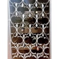 thumbnail image 3 of Vintage Handcarved Liquor Holder Bar Armoire | 69 Inch Tall Handmade Cabinet with Metal Grill Door | Antique Farmhouse Style Solid Wine Bar, 3 of 7