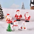 thumbnail image 3 of Mini muñeco de nieve amantes figura de hadas Santa Claus miniatura figuritas decoración de navidad regalos de navidad Festival DIY decoración del hogar, 3 of 4