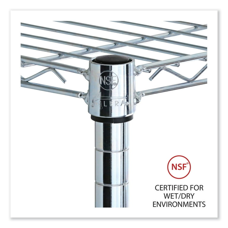 Industrial Wire Shelving Extra Wire Shelves, 36w x 18d, Silver, 2 Shelves/Carton Industrial Wire Shelving Extra Wire Shelves, 36w x 18d, Silver, 2 Shelves/Carton
