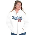 thumbnail image 5 of Vintage America 76 USA Patriot Zip Up Hoodie Men's Women's Brisco Brands X, 5 of 6