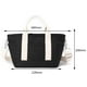 thumbnail image 2 of Bolso de hombro de lona para momia, simple, de gran capacidad, para mujer, suave para el trabajo (negro), 2 of 5