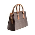 thumbnail image 6 of Michael Kors Womens Sheila Medium Logo Satchel Brown 35S3G6HS2B-847 MK Pattern, 6 of 8