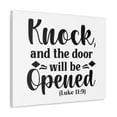 thumbnail image 2 of Scripture Walls Door Will Be Opened Luke 11:9 Diamonds Bible Verse Canvas Christian Wall Art Ready to Hang Unframed, 2 of 18
