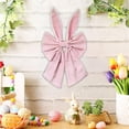 thumbnail image 2 of HuiXinOu Easter Bunny Ear Bow Pendant, Spring Christmas Party Home Wall Door Decoration, 2 of 6