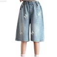 thumbnail image 2 of Liyamei Girls Casual Denim Shorts with Lightweight Comfort for Summer Play Size 5-14 Years, 2 of 2