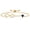 Blue||Near Colorless (GH), variant on 18K Yellow Gold Plated Silver Simulated White Opal and White Moissanite Bracelet for Women | 0.88 Cttw | Gemstone October Birthstone | Heart Shape 6MM | Fully Adjustable 9 inch