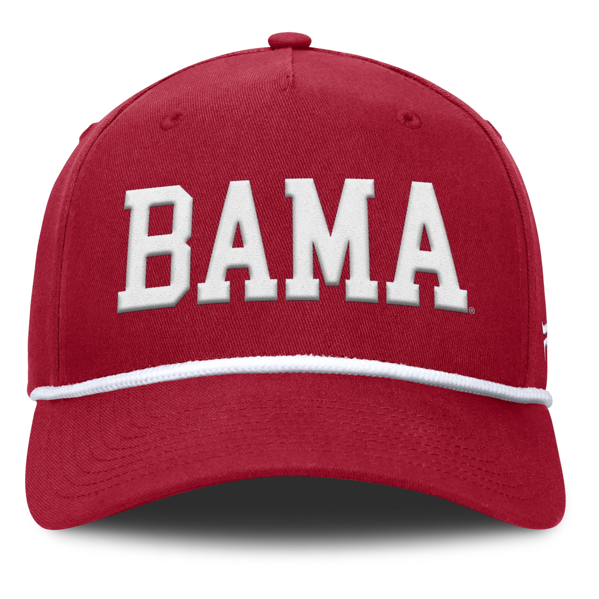 Men's Fanatics  Crimson Alabama Crimson Tide Foul Ball Rope Adjustable Hat