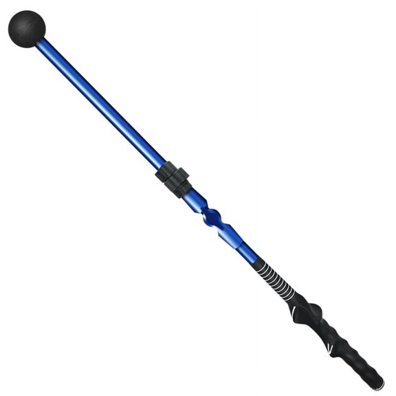 Golf Swing Trainer Exerciser Aid Adjustable Golf Training Aid for Improve Hinge Forearm Rotation Shoulder Turn Blue