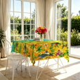 Tropical Patterns. Rectangular Tropical Bird Floral Mix Pattern Rectangle Tablecloth, Easy Clean Table ...