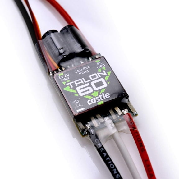 Talon 60 , 6S / 25.2V, 60 Amp Esc With 20 Amp Bec
