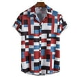 thumbnail image 1 of Chemise Homme Col Rabattu Classique Imprimé Géométrique Numérique Chemise Homme, 1 of 5