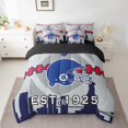 thumbnail image 2 of Erosebridal 7 Pcs Comforter Set Full Size,Football Bed in a Bag with Flat Sheet and Fitted Sheet and Adults,Football Team Bedding Set with Pillowcase and Sham(West New York), 2 of 5