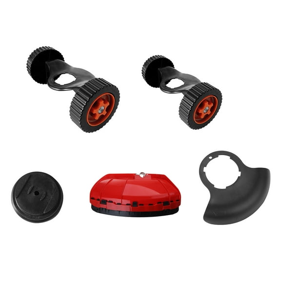 FEAMOS Lawn Mower Accessories Upgraded Grass Trimmer Wheels Cordless Mower Wheels Replacement Parts Auxiliary Tools Electric Mower Accessory