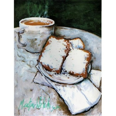 Carolines Treasures  Beignets Breakfast Delight Flag Garden Size