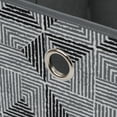 thumbnail image 4 of Mainstays Collapsible Fabric Cube Storage Bins (10.5" x 10.5"), 4 Pack, Black and Gray Geometric, 4 of 5