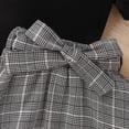 thumbnail image 5 of KAUOD Toddler Girls Short Sleeve Ribbed T Shirt Tops Plaid Skirt Outfits Easter Outfit 4t, 5 of 7