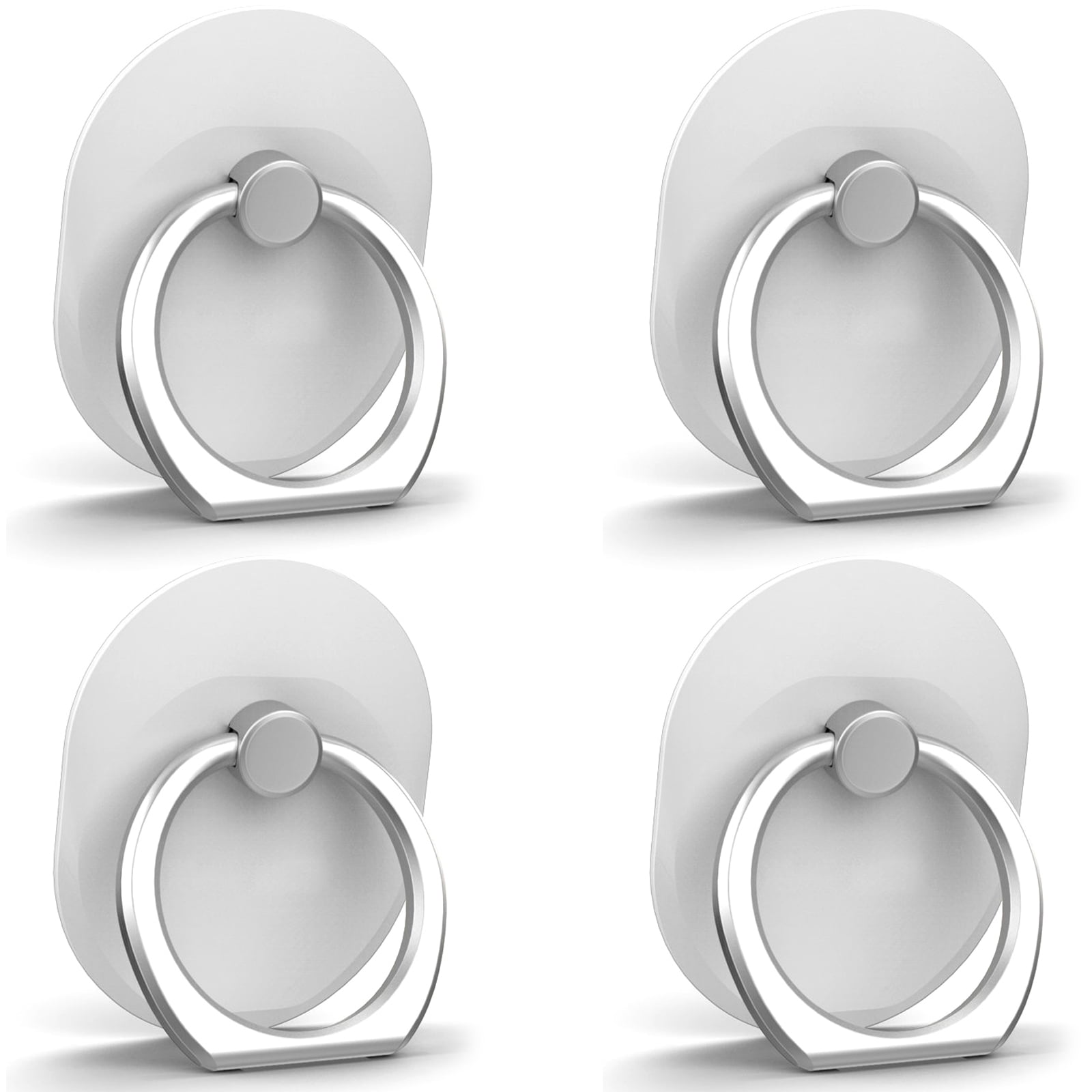 FREEDOMTECH 4-Pack Phone Ring Holder, Phone Stand Holder, Creative Universal Cell Phone 360-degree Rotation Finger Sticky Anti-Drop Ring Holder For iPhone, Samsung Galaxy, HTC, LG, Android Phones
