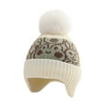 thumbnail image 4 of Herrnalise Classic Winter Knit Kids Hat Skull Cap for Toddler Boys Autumn Fisherman Beanie Green02, 4 of 8