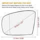 thumbnail image 3 of 1 Pair Side Mirror Glass Heated with Backing Plate LH Left & RH Right for W163 ML320 ML350 ML500 19, 3 of 5