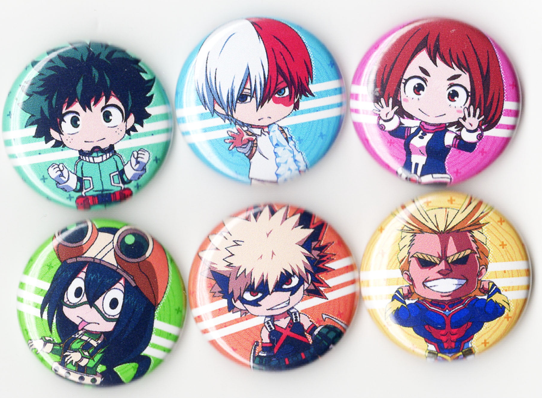 Gift for Anime Fans Quero Jom91 My Hero Academia Pins Super Cute Anime Button Badge Bag Accessories 